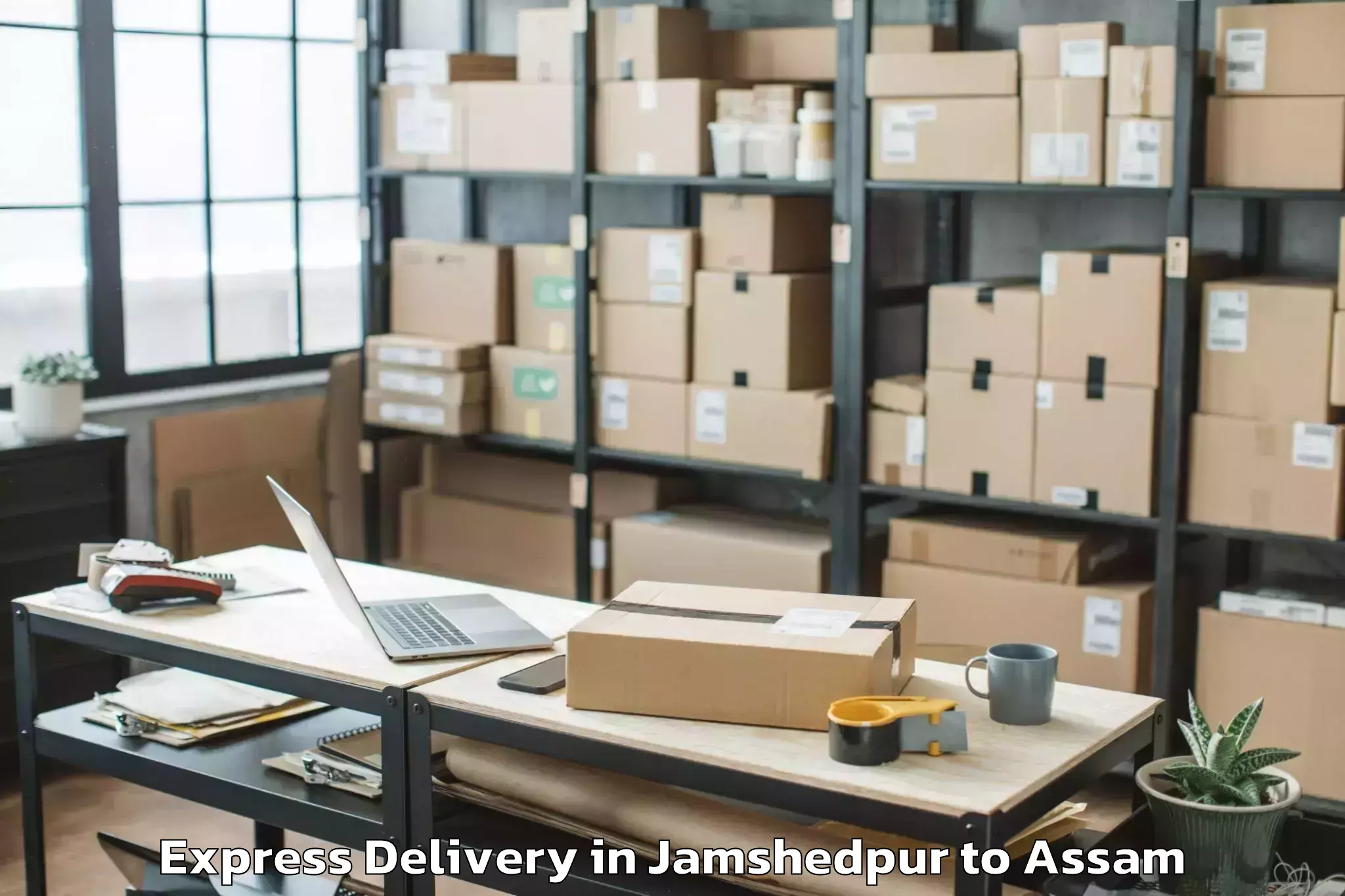 Top Jamshedpur to Sarupeta Pt Express Delivery Available